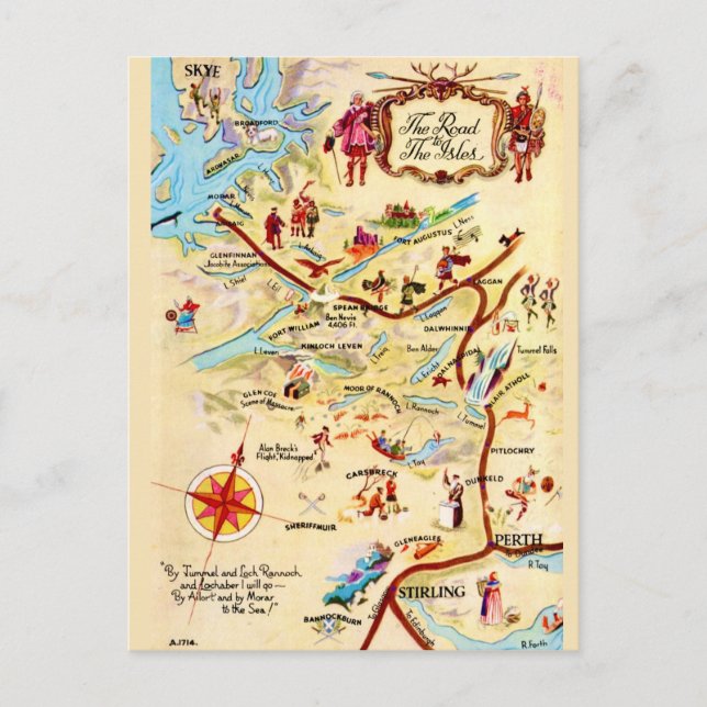 Carte Postale Scotland's Isles Postcard (Devant)