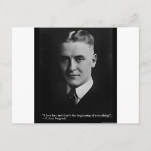 Carte Postale Scott Fitzgerald "Love/Start" Quota de poison Etc