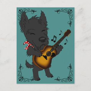 Carte Postale Scottie acoustique