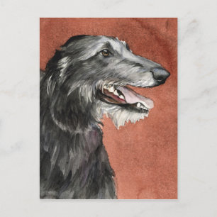 Carte postale Scottish Deerhound Dog Art