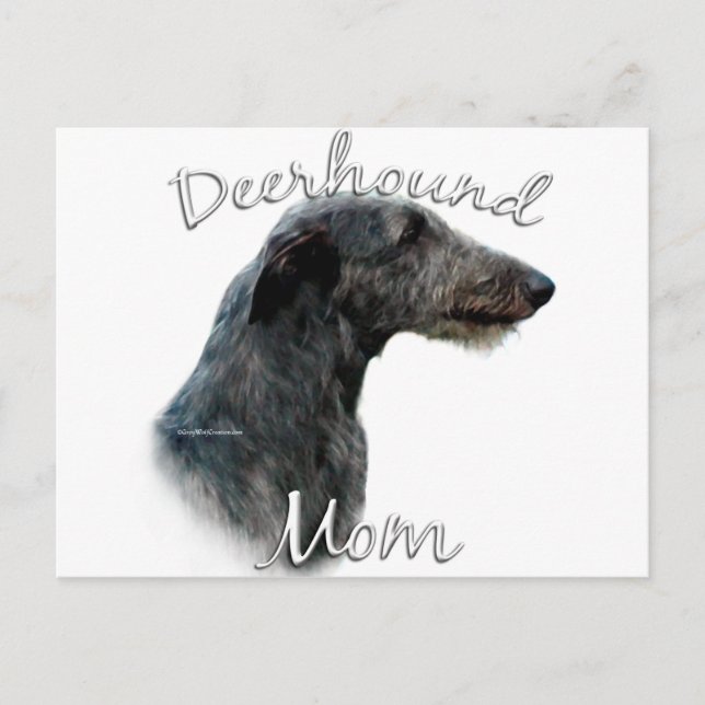 Carte Postale Scottish Deerhound Maman 2 (Devant)