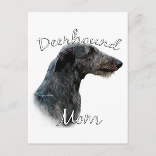 Carte Postale Scottish Deerhound Maman 2 (Devant)