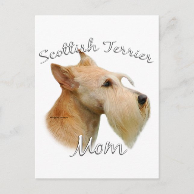 Carte Postale Scottish Terrier (blé) Maman 2 (Devant)