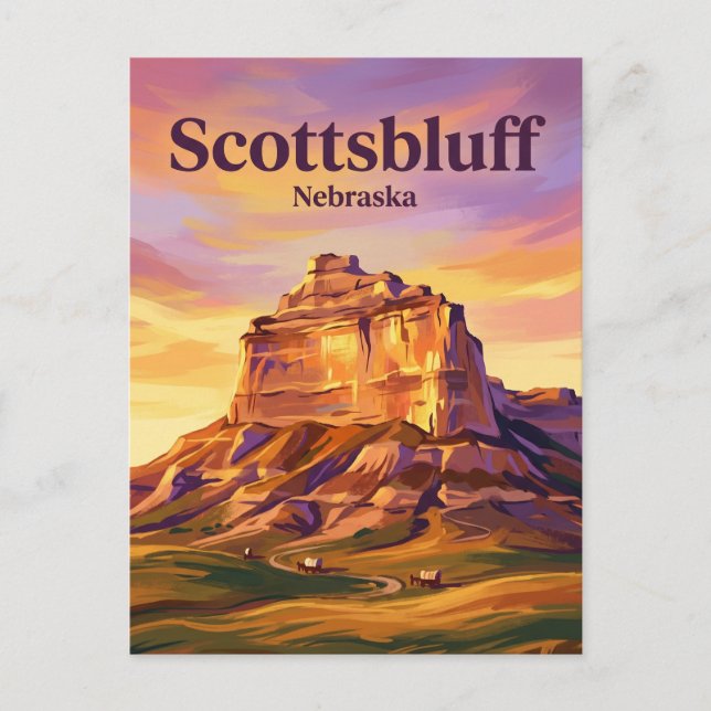 Carte Postale Scotts Bluff National Monument États-Unis (Devant)