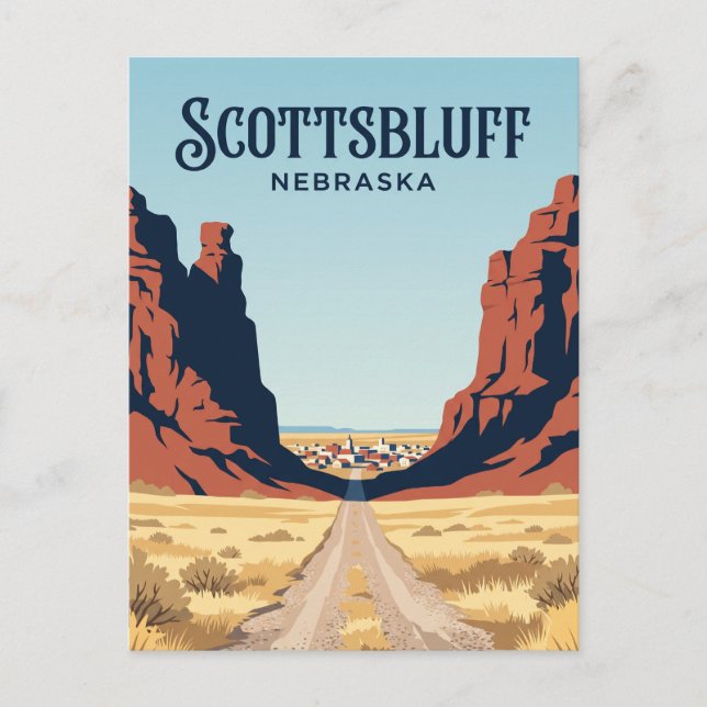Carte Postale Scottsbluff États-Unis (Devant)