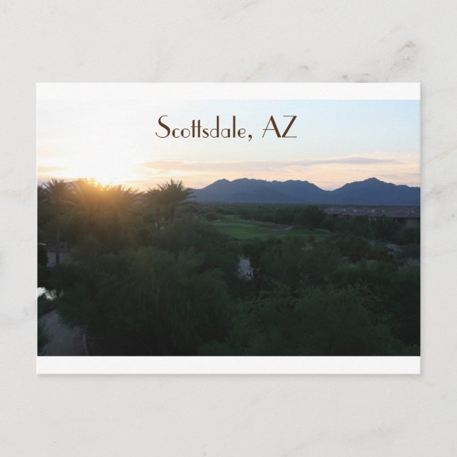 Carte Postale Scottsdale, Arizona (Devant)