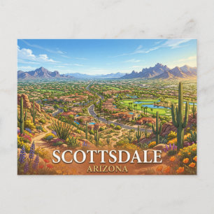 Carte Postale Scottsdale Arizona Voyage Paysage urbain du dése