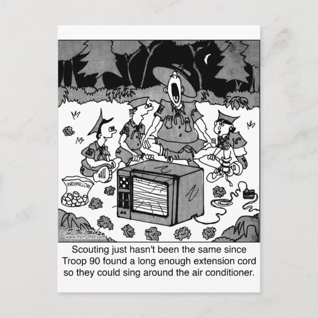 Carte Postale Scoutisme avec climatiseurs (Devant)