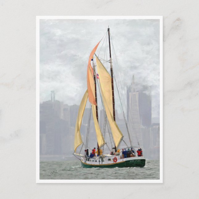 Carte postale Scow Schooner de San Francisco Histo (Devant)