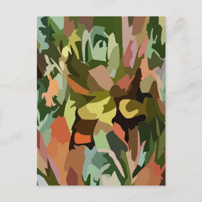 Carte Postale Scrabe de la jungle (Devant)