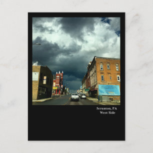 Carte Postale Scranton, PA - Ciel Dramatique sur West Side