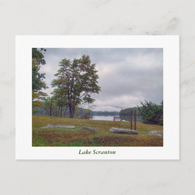 Carte Postale Scranton, PA Lake Scranton Post Card Mist (Devant)