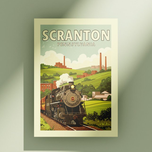 Carte Postale Scranton Pennsylvanie vintage (Créateur téléchargé)