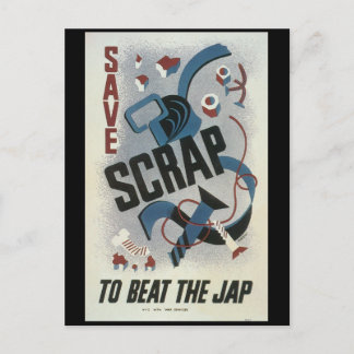 Carte Postale Scrap Metal World War 2