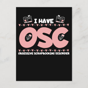 Carte Postale Scrapbooking addict Artiste Drôle Livre d'Artisana