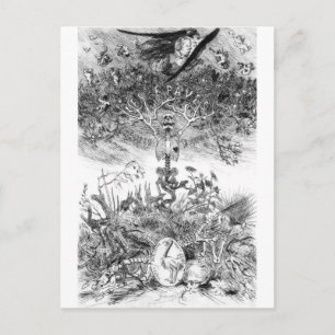 Carte postale Scraps vintage Felicien Rops