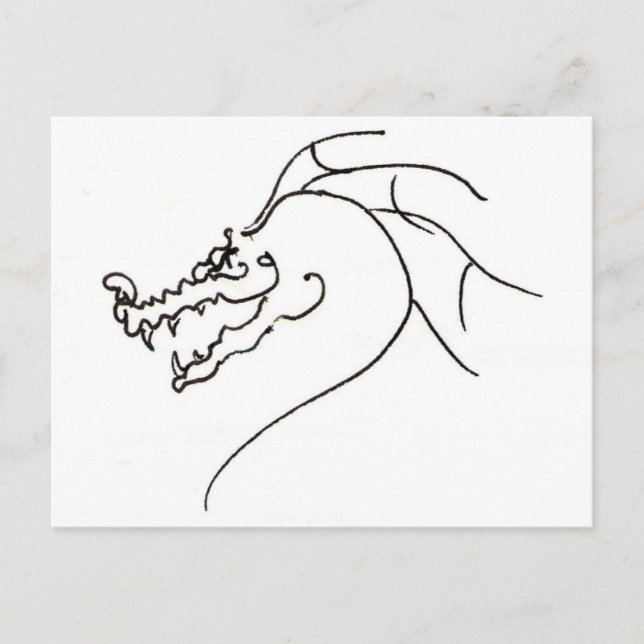 Carte Postale Scrawl Dragon (Devant)