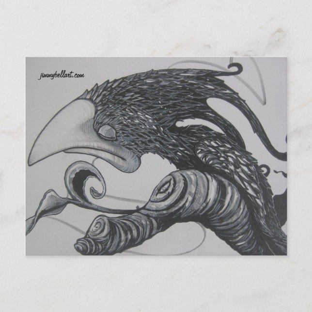 Carte Postale Scrib-Oiseau (Devant)