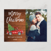 Script de pinceau de bois Camion Vintage Couple No