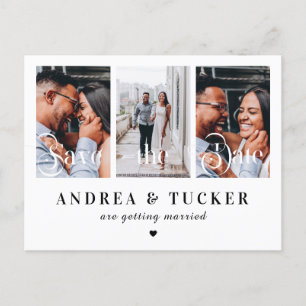 Carte Postale Script de simulation 3 Collage de photos Enregistr