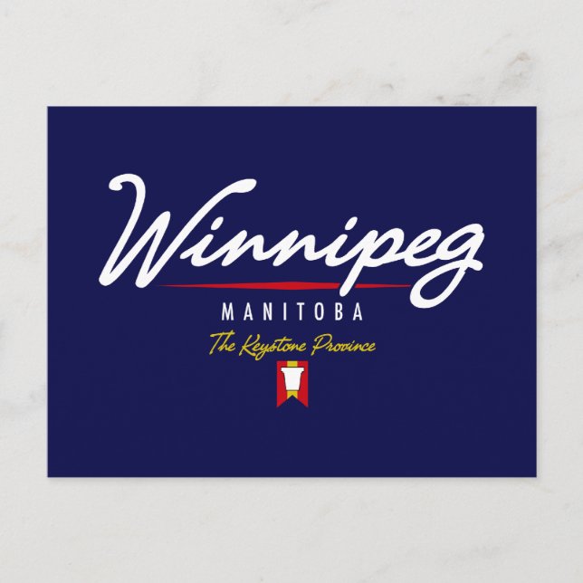 Carte Postale Script de Winnipeg (Devant)