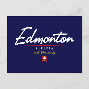 Carte Postale Script Edmonton
