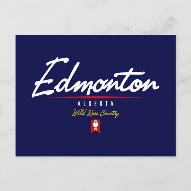 Carte Postale Script Edmonton (Devant)