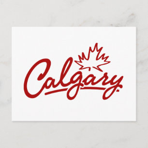 Carte Postale Script feuille de Calgary
