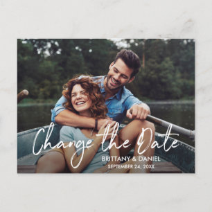 Carte Postale Script manuscrit Modifier La Date Nouvelle Date