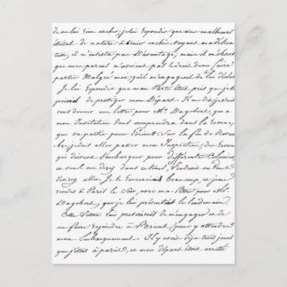 Carte Postale Script Paris