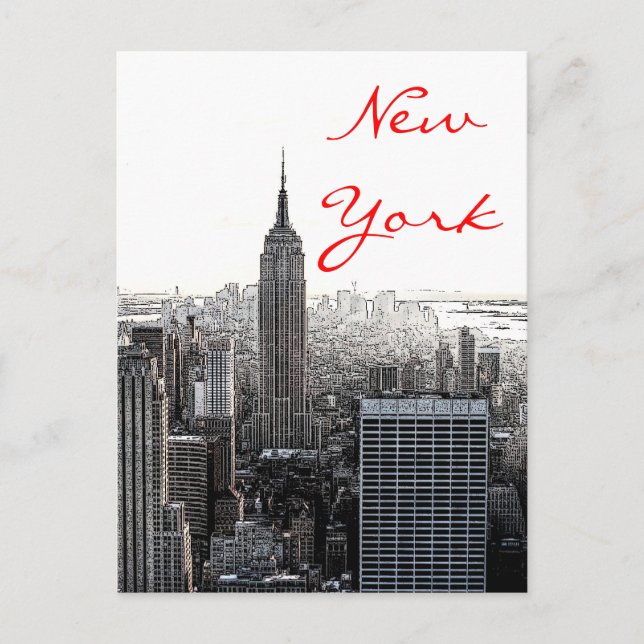 Carte postale Script Pop Art New York (Devant)