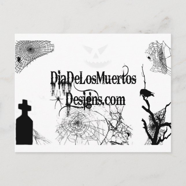 Carte Postale Script Post Card DiaDeLosMuertosDesigns (Devant)
