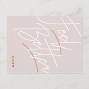 Carte Postale Script pour se sentir mieux