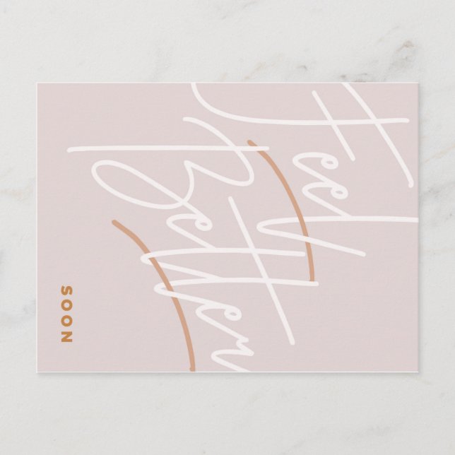 Carte Postale Script pour se sentir mieux (Devant)