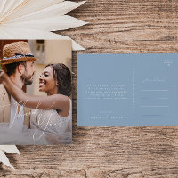 Script Whimsical | Merci Mariage photo bleu