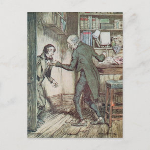 Carte Postale Scrooge et Bob Cratchit