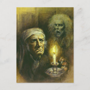Carte Postale Scrooge Et Ghost