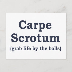 Carte Postale Scrotum de Carpe