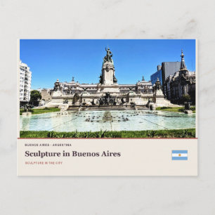 Carte Postale Sculpture à Buenos Aires