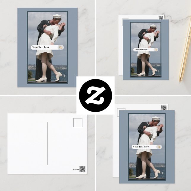 Carte Postale Sculpture Abandon inconditionnel San Diego Recherc (Créateur téléchargé)