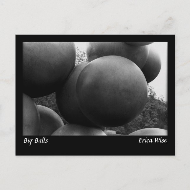 Carte Postale Sculpture Big Balls (Devant)