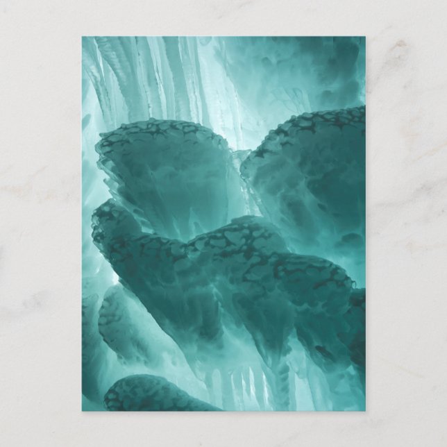 Carte Postale Sculpture de glace Abstraite (Devant)