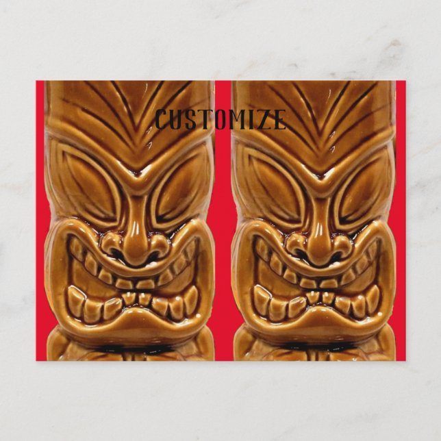 Carte Postale Sculpture Gold Tiki Thunder_Cove (Devant)