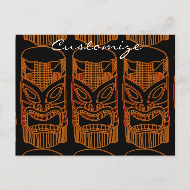 Carte Postale Sculpture Gold Tiki Thunder_Cove (Devant)