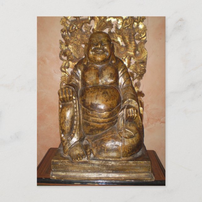 CARTE POSTALE SCULPTURE GOLDEN BUDDHA (Devant)