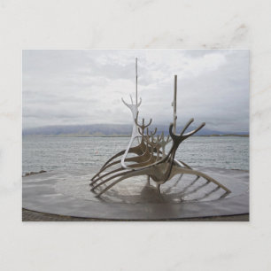 Carte Postale Sculpture Sun Voyager, Reykjavik, Islande