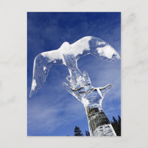 Carte Postale Sculpture sur glace à Lake Louise, Alberta, Canada