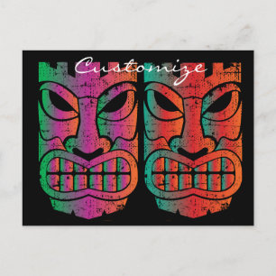 Carte Postale Sculpture Twin Tiki Thunder_Cove