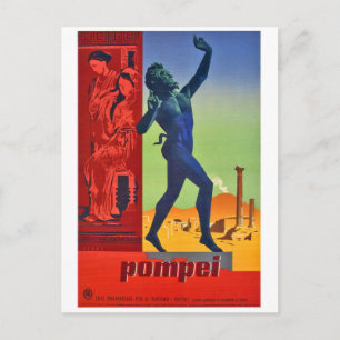 Carte Postale Sculptures et Art de Pompéi, Naples, Italie