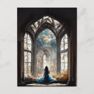 Carte Postale Se jeter dans des mondes de beauté